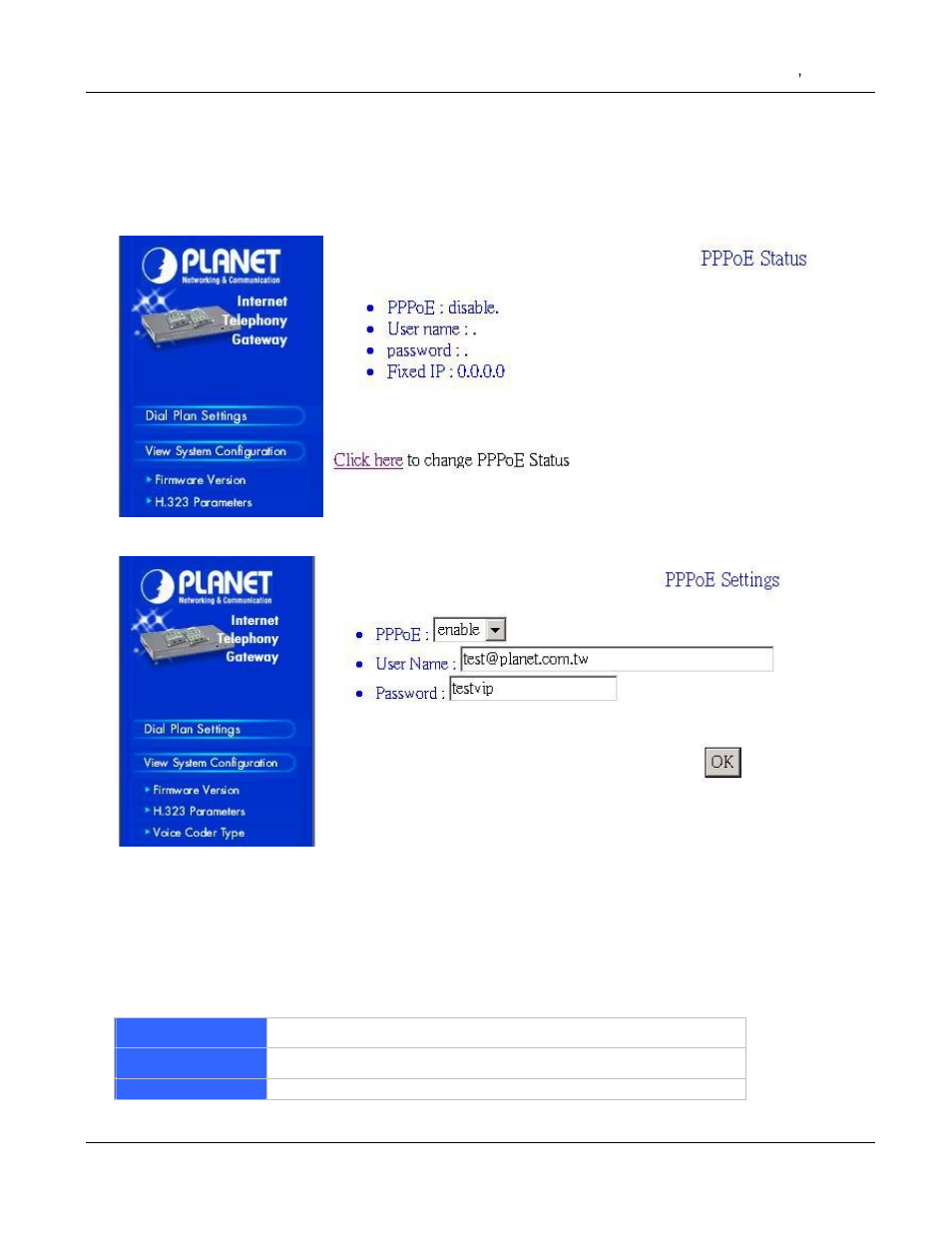 2 pppoe settings | PLANET VIP-000 User Manual | Page 42 / 130