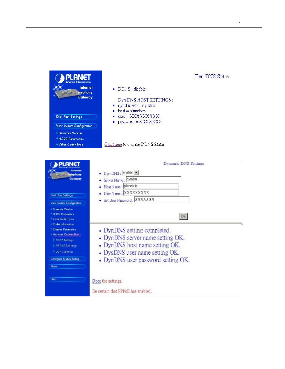 3 ddns settings | PLANET VIP-000 User Manual | Page 44 / 130