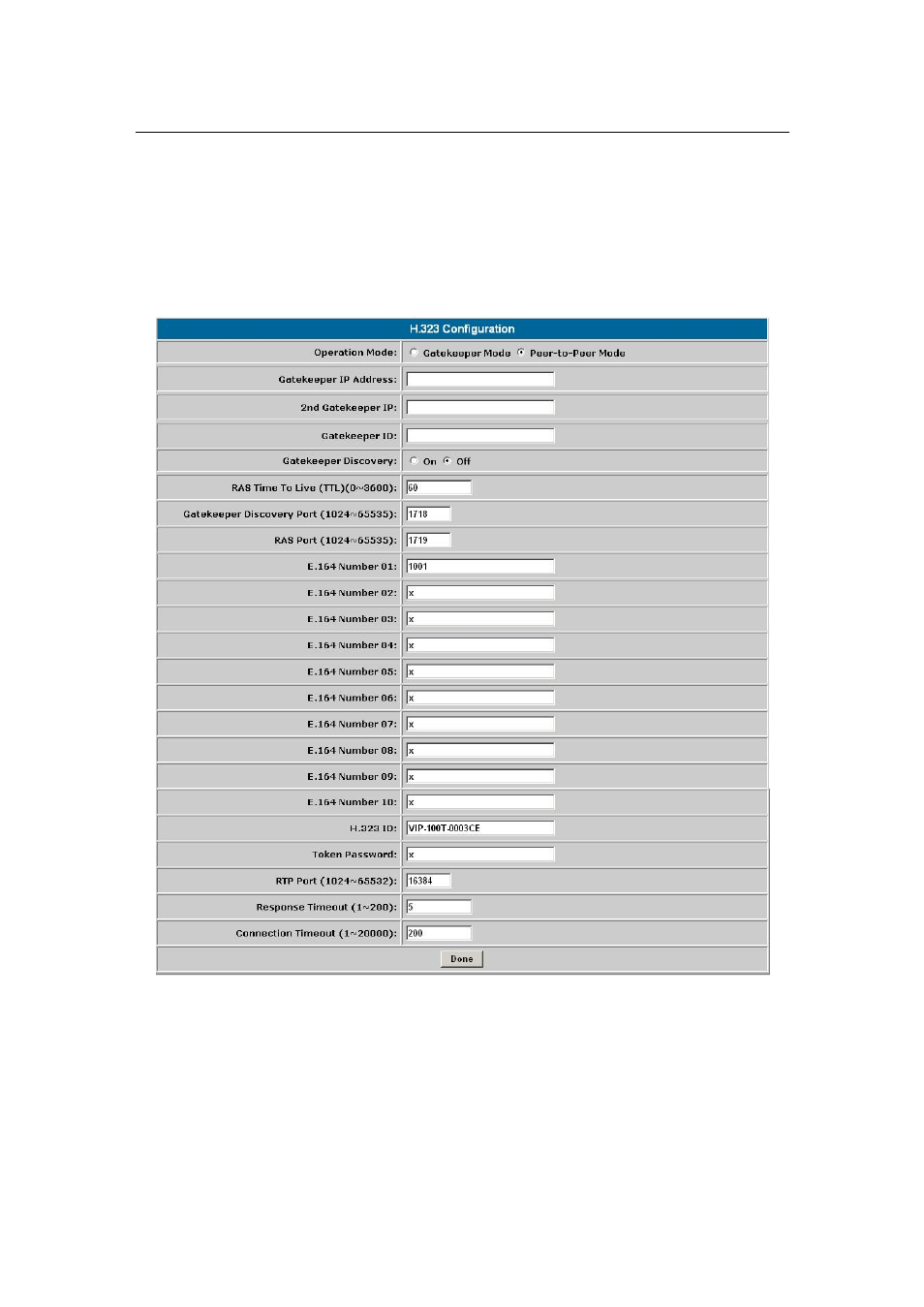 H.323 configurations, I. h.323 configuration | PLANET VIP-101T User Manual | Page 18 / 34