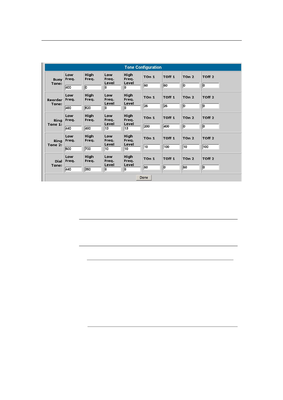 Tone configuration | PLANET VIP-101T User Manual | Page 28 / 34