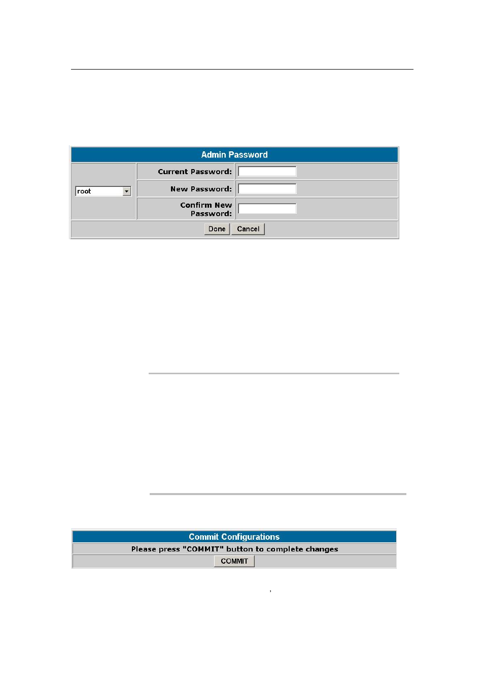 Password configuration, Commit data | PLANET VIP-101T User Manual | Page 29 / 34