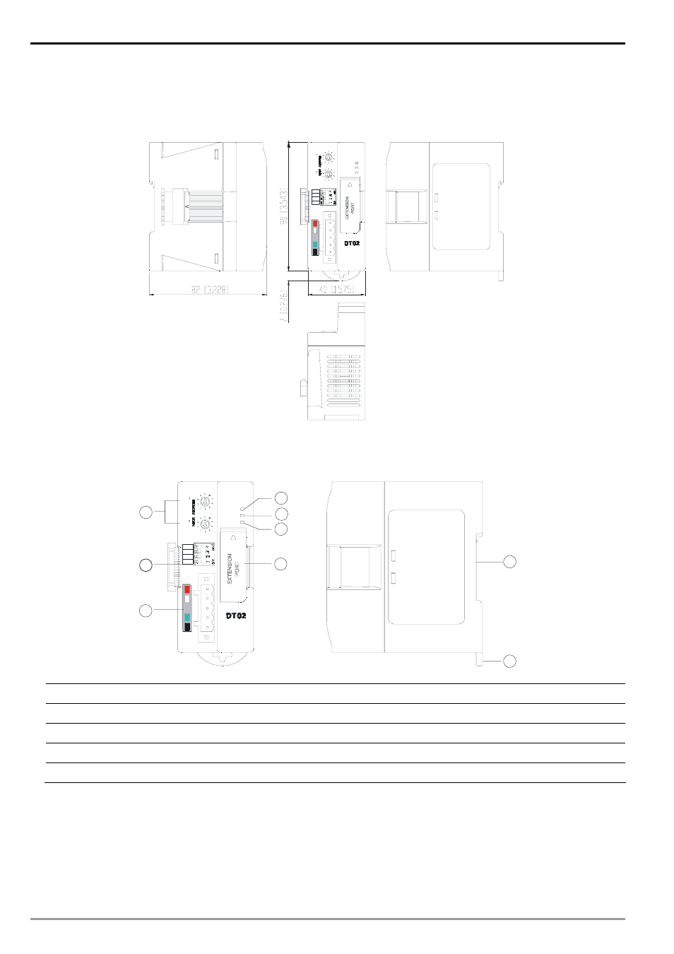 Devicenet slave communication module dvpdt02-h2, 2product profile & outline 2.1 dimension, 2 product profiles | Dvp-plc application manual 4, Unit: mm [inch | Delta Electronics DeviceNet Slave Communication Module DVPDT02-H2 User Manual | Page 6 / 28