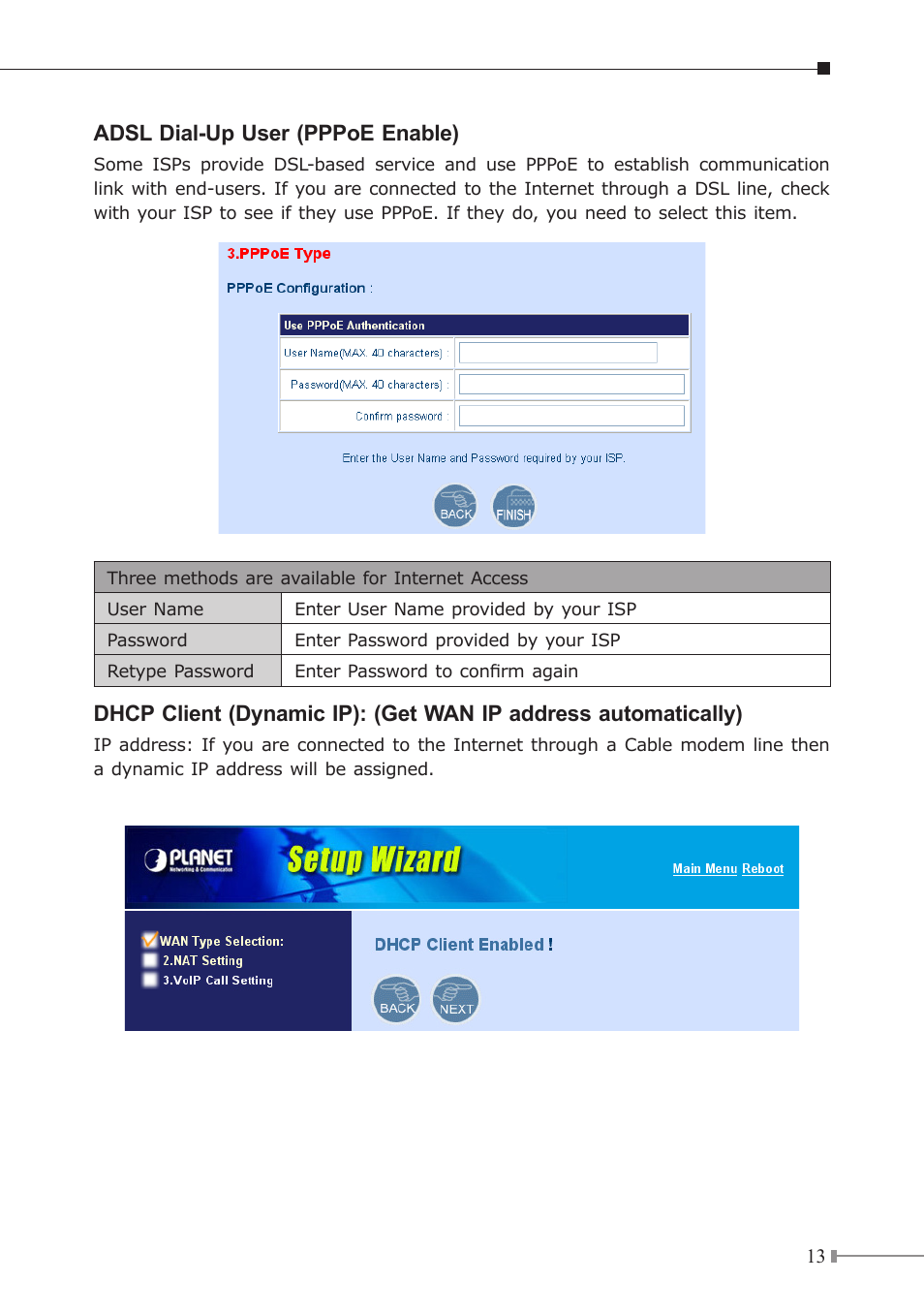 PLANET VIP GW User Manual | Page 13 / 20