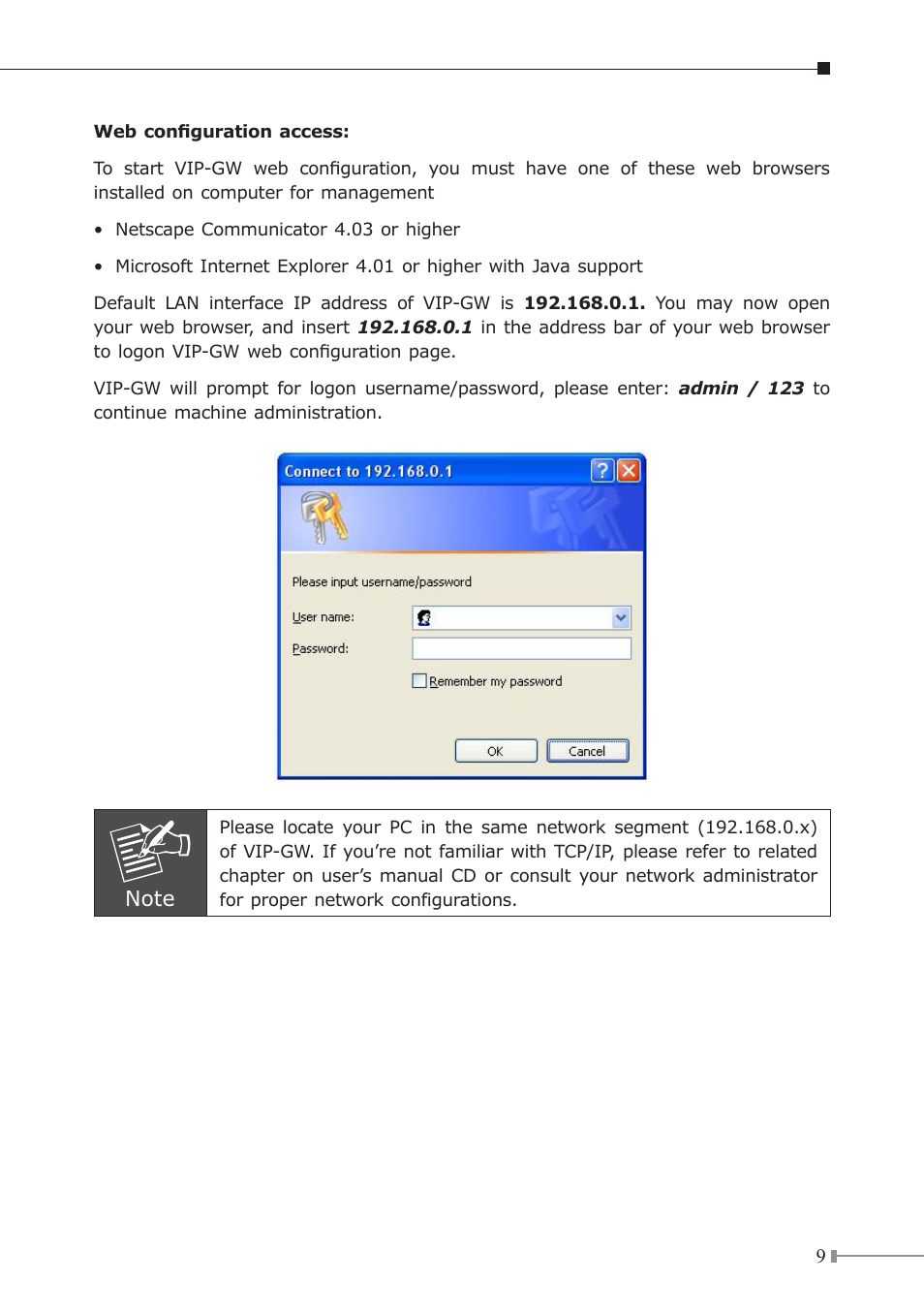 PLANET VIP GW User Manual | Page 9 / 20