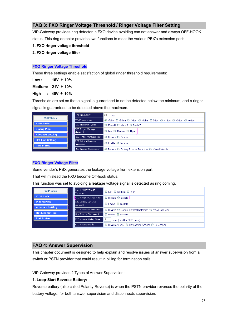 Faq 4: answer supervision | PLANET VIP-1680 User Manual | Page 75 / 93