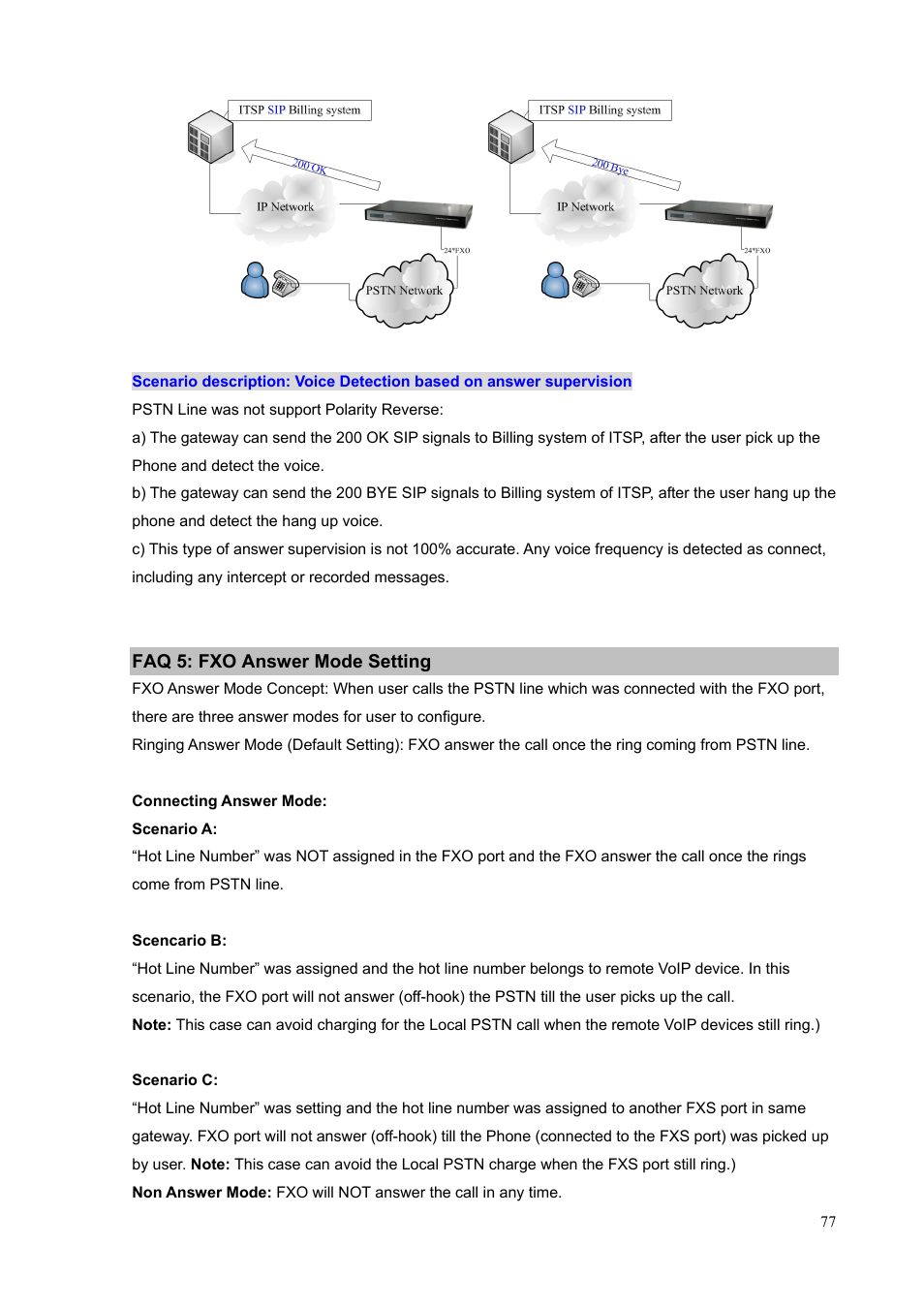 Faq 5: fxo answer mode setting | PLANET VIP-1680 User Manual | Page 77 / 93