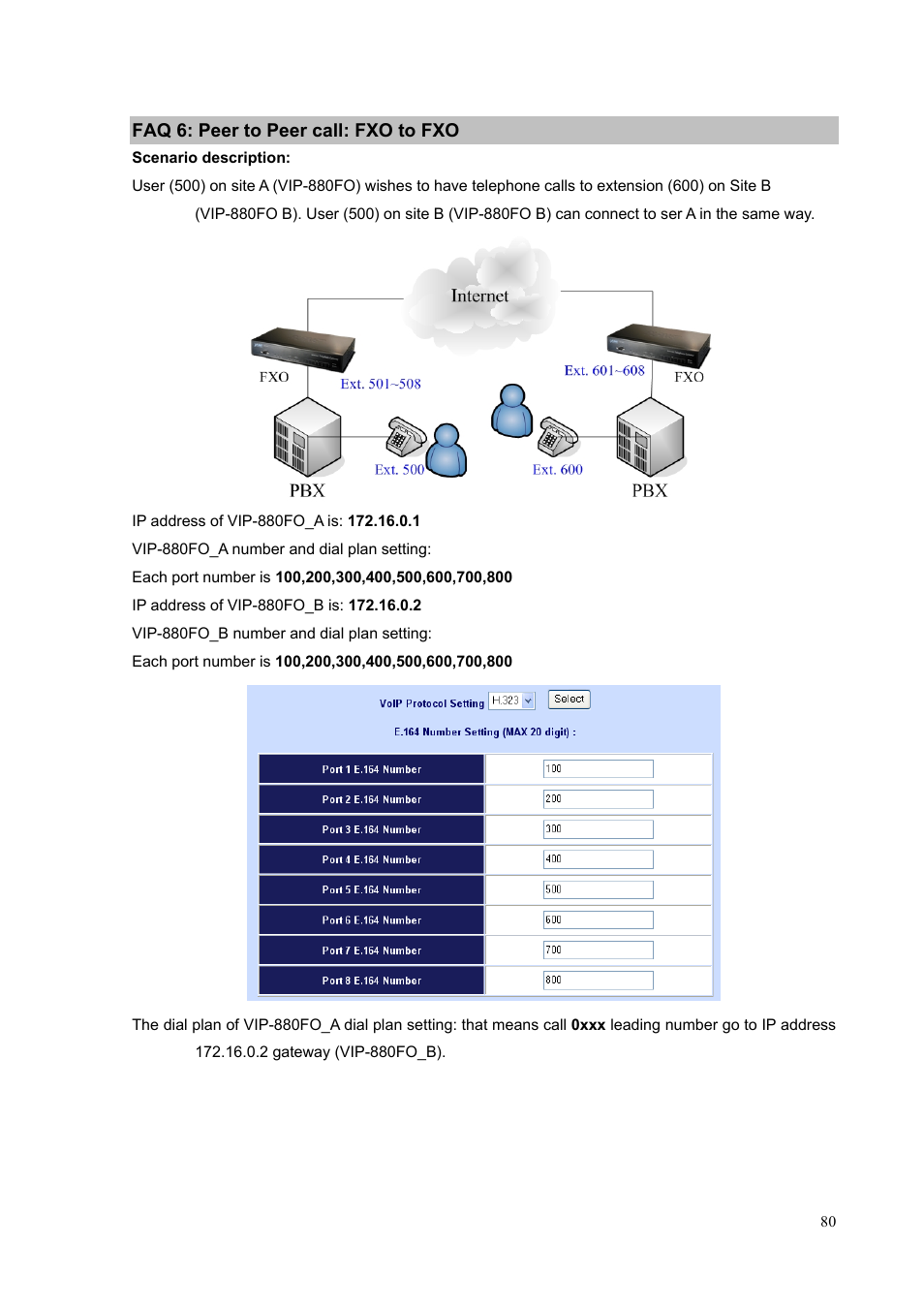 Faq 6: peer to peer call: fxo to fxo | PLANET VIP-1680 User Manual | Page 80 / 93