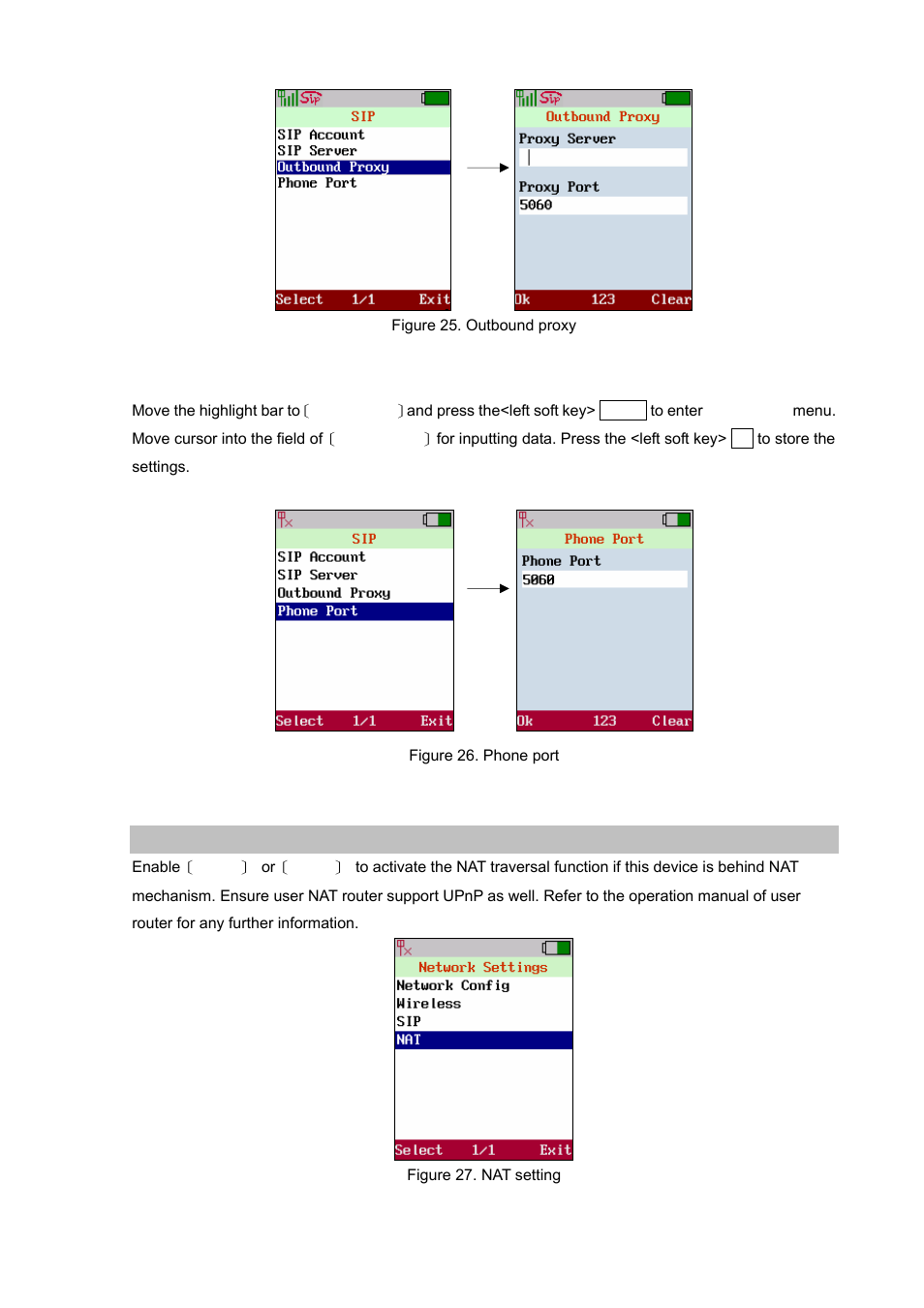 Phone port, Nat setting | PLANET VIP-192 User Manual | Page 24 / 74
