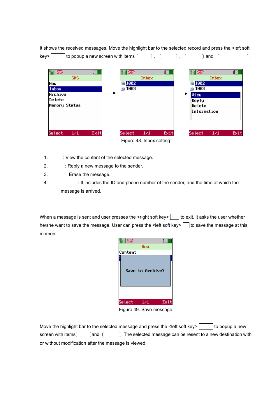 Inbox, Archive, Inbox archive | PLANET VIP-192 User Manual | Page 35 / 74