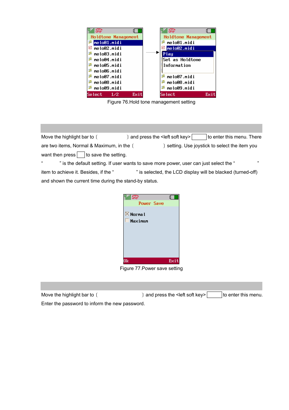 Power save, Change password | PLANET VIP-192 User Manual | Page 48 / 74