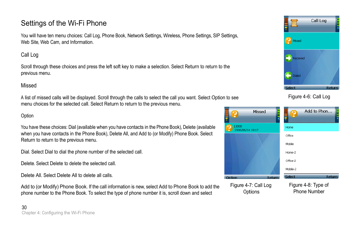 Settings of the wi-fi phone | PLANET VIP-193 User Manual | Page 35 / 83