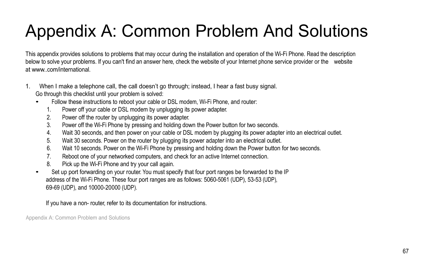 Appendix a: common problem and solutions | PLANET VIP-193 User Manual | Page 72 / 83