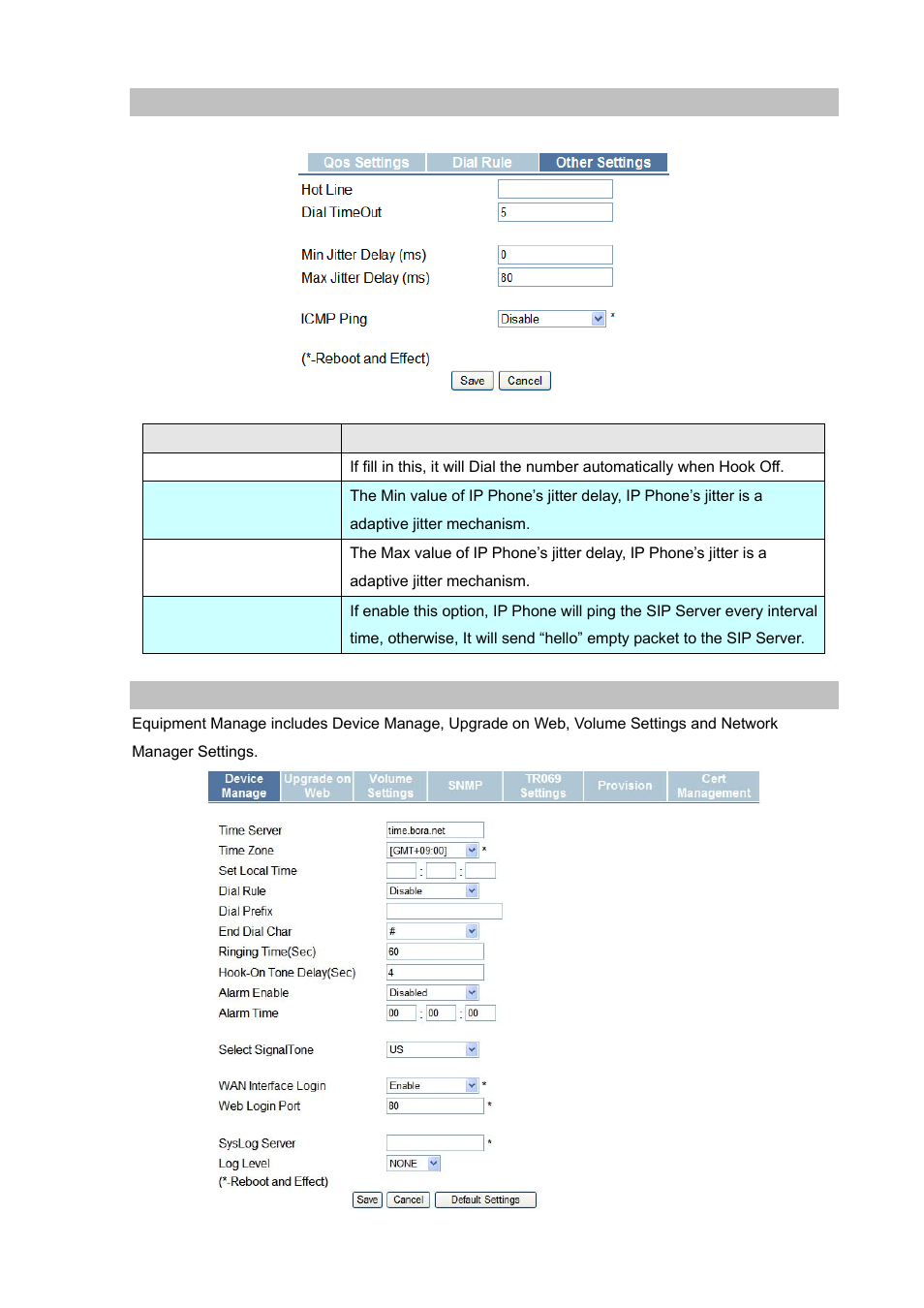 Other settings, Equipment manage_ device manage | PLANET VIP-251T User Manual | Page 41 / 57