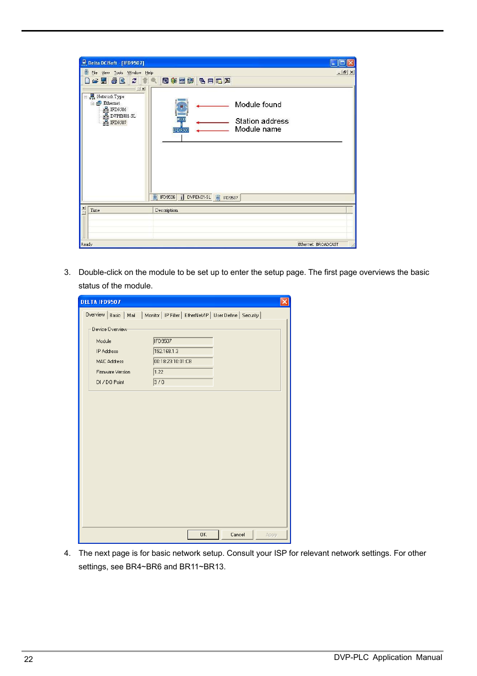 Ethernet communication module ifd9507 | Delta Electronics Ethernet Communication Module IFD9507 User Manual | Page 24 / 72