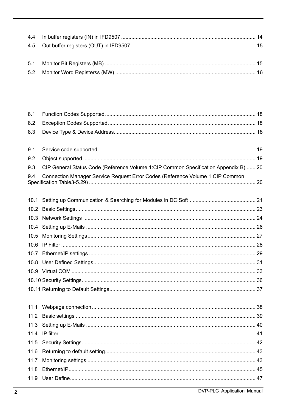 Ethernet communication module ifd9507 | Delta Electronics Ethernet Communication Module IFD9507 User Manual | Page 4 / 72