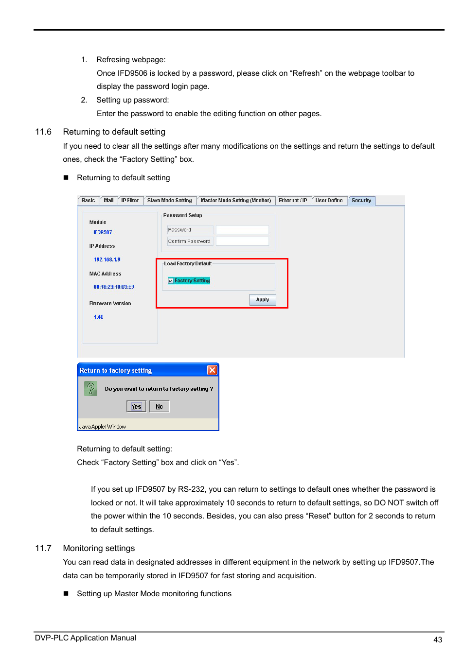 Ethernet communication module ifd9507 | Delta Electronics Ethernet Communication Module IFD9507 User Manual | Page 45 / 72