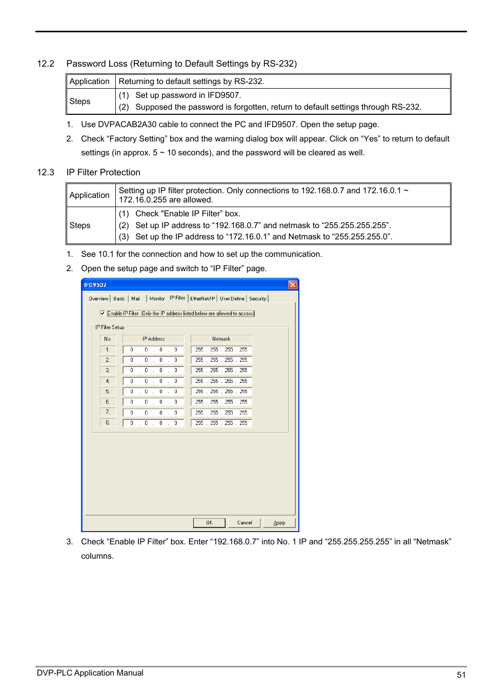 Ethernet communication module ifd9507 | Delta Electronics Ethernet Communication Module IFD9507 User Manual | Page 53 / 72