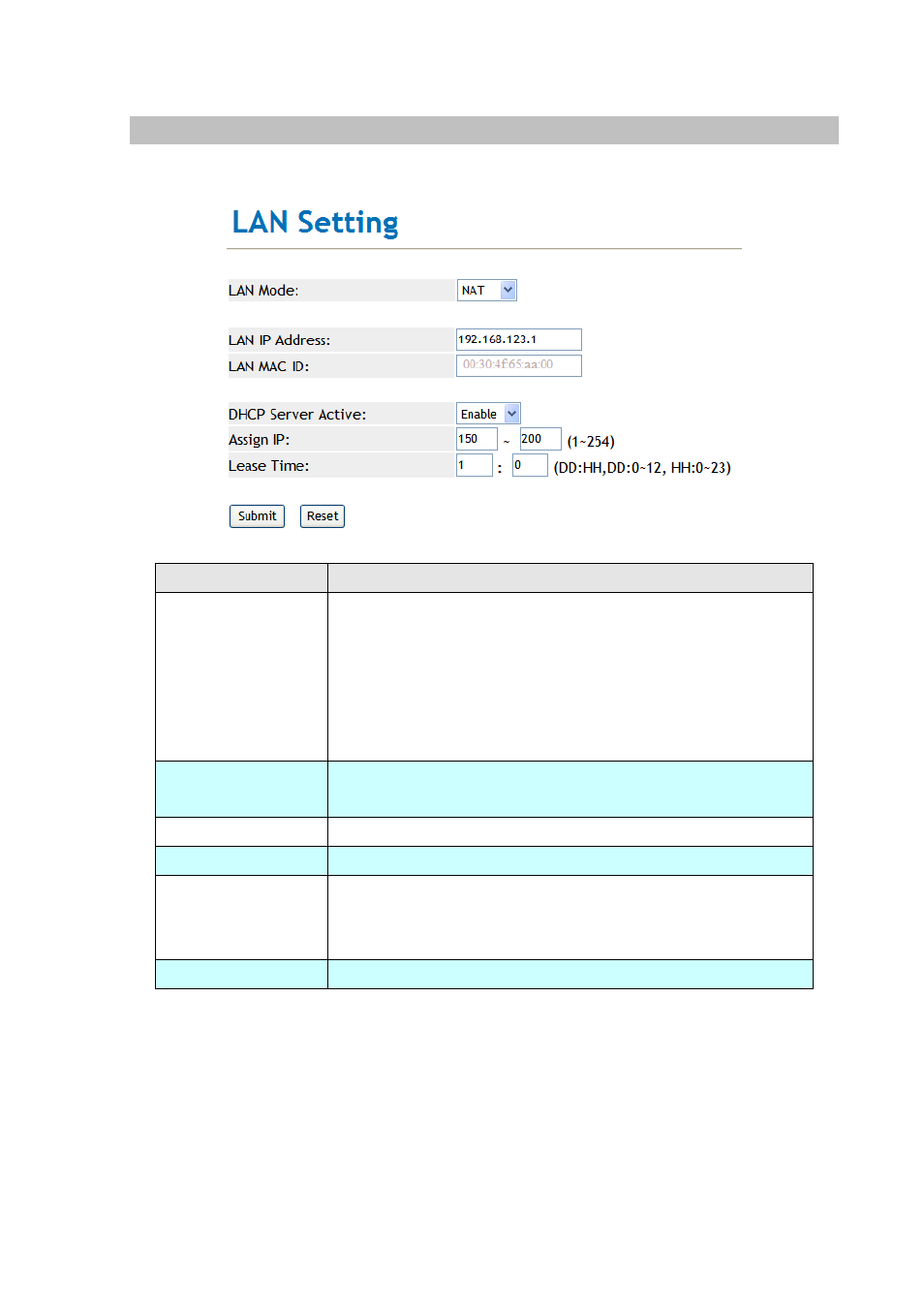 Nat settings | PLANET VIP-254NT User Manual | Page 30 / 57