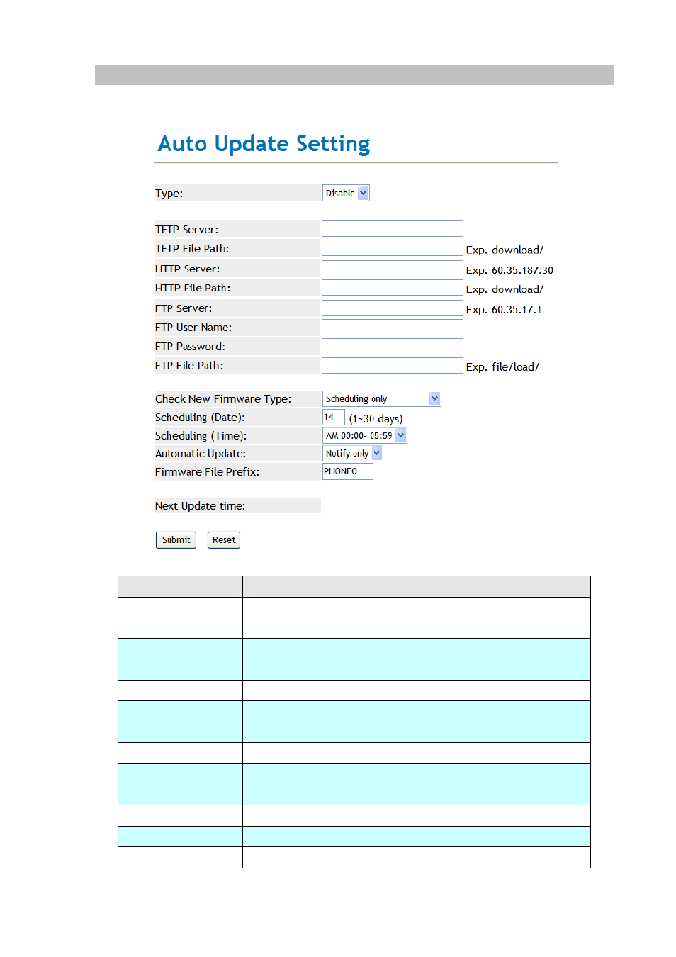 Auto update setting | PLANET VIP-254NT User Manual | Page 38 / 57