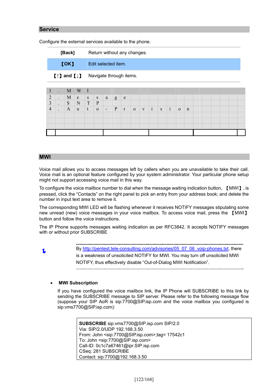 PLANET VIP-350PT User Manual | Page 122 / 168