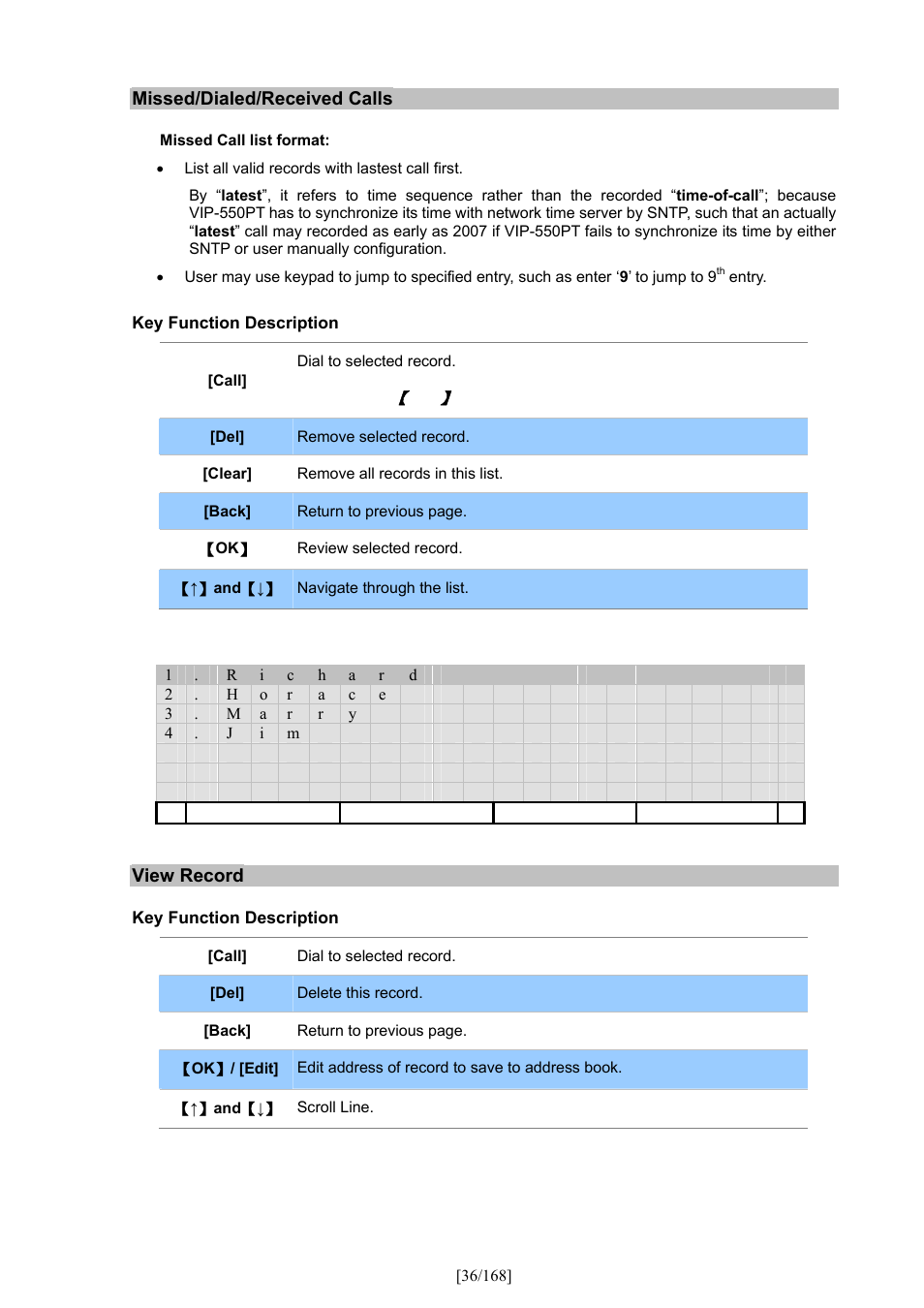 PLANET VIP-350PT User Manual | Page 36 / 168