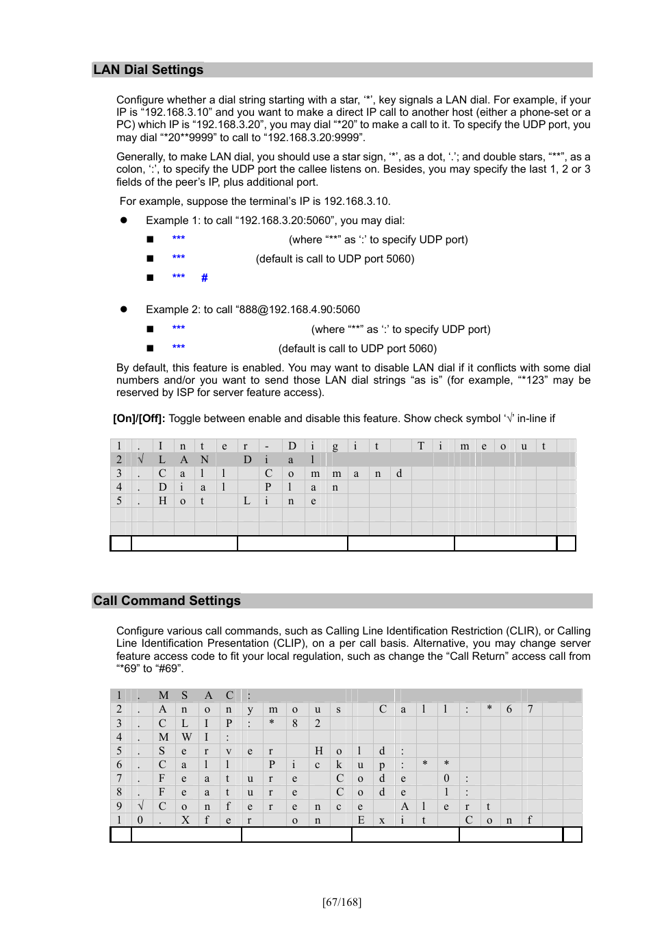 PLANET VIP-350PT User Manual | Page 67 / 168