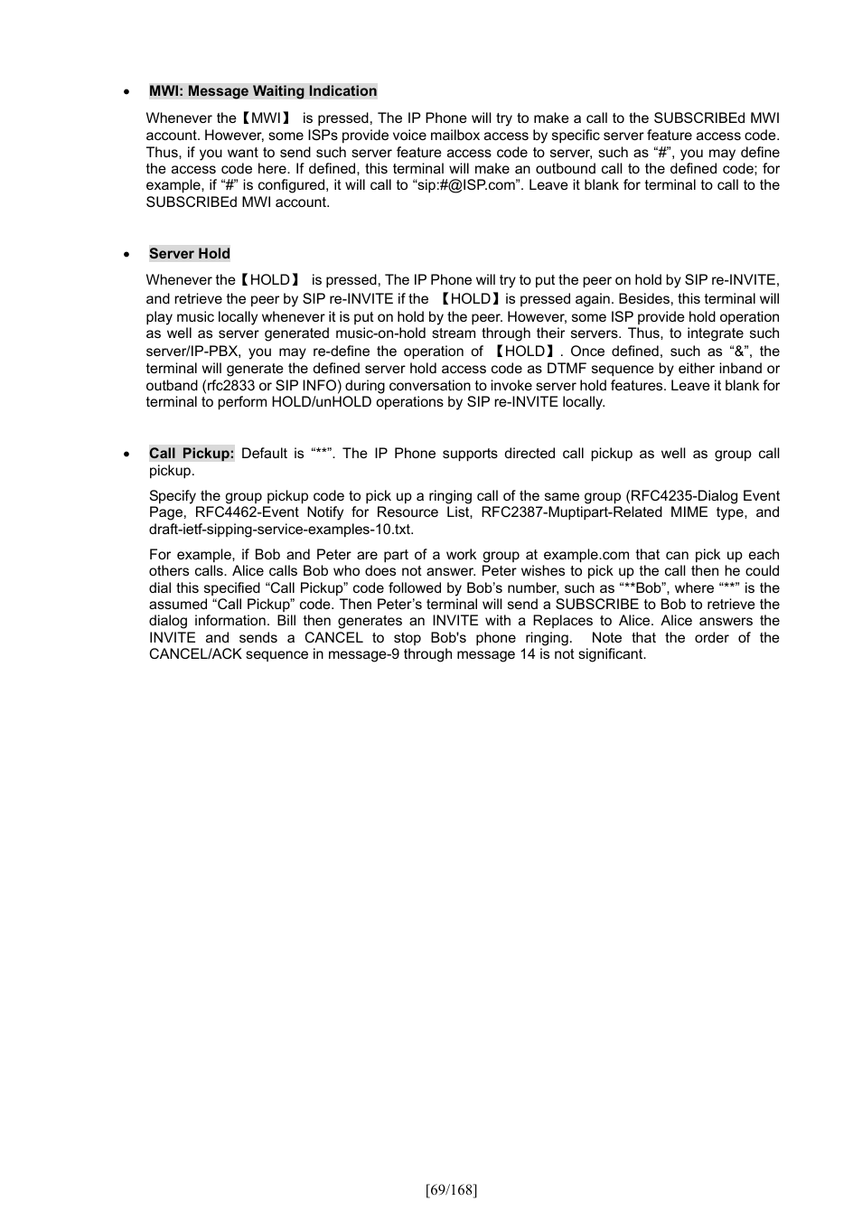 PLANET VIP-350PT User Manual | Page 69 / 168