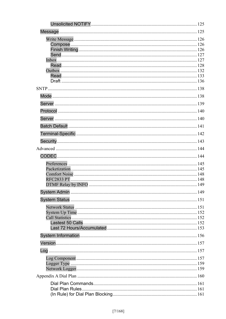 PLANET VIP-350PT User Manual | Page 7 / 168