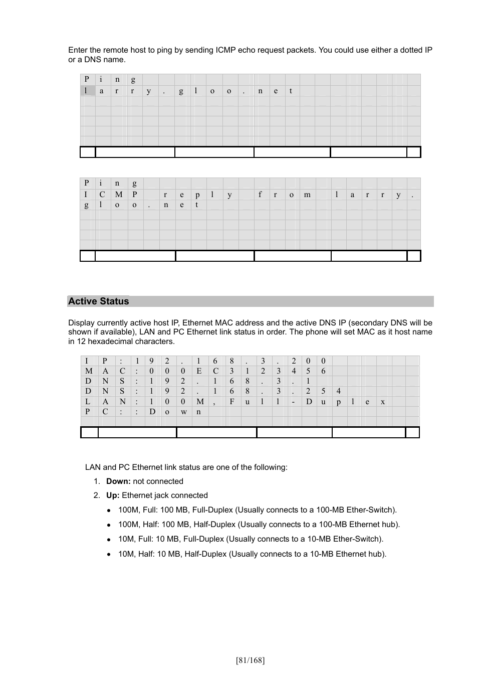 PLANET VIP-350PT User Manual | Page 81 / 168
