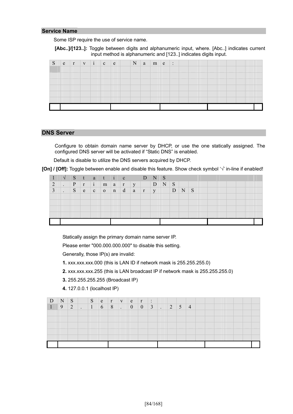 PLANET VIP-350PT User Manual | Page 84 / 168