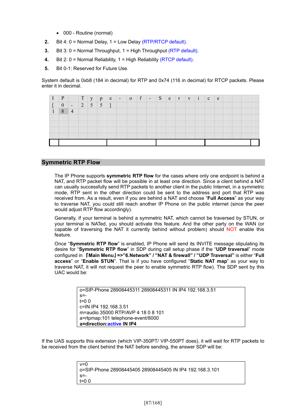 PLANET VIP-350PT User Manual | Page 87 / 168