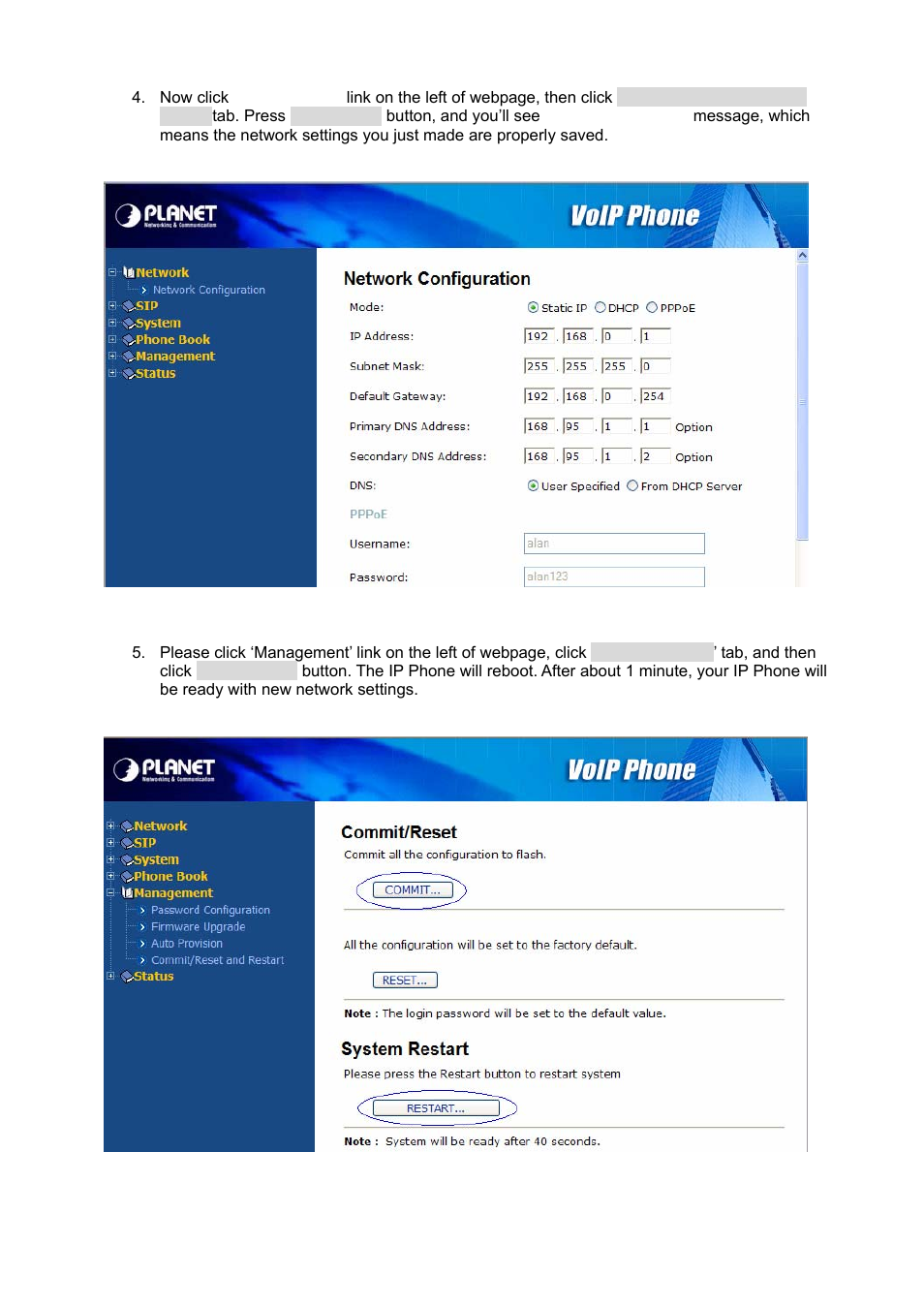 PLANET VIP-351PT User Manual | Page 17 / 53
