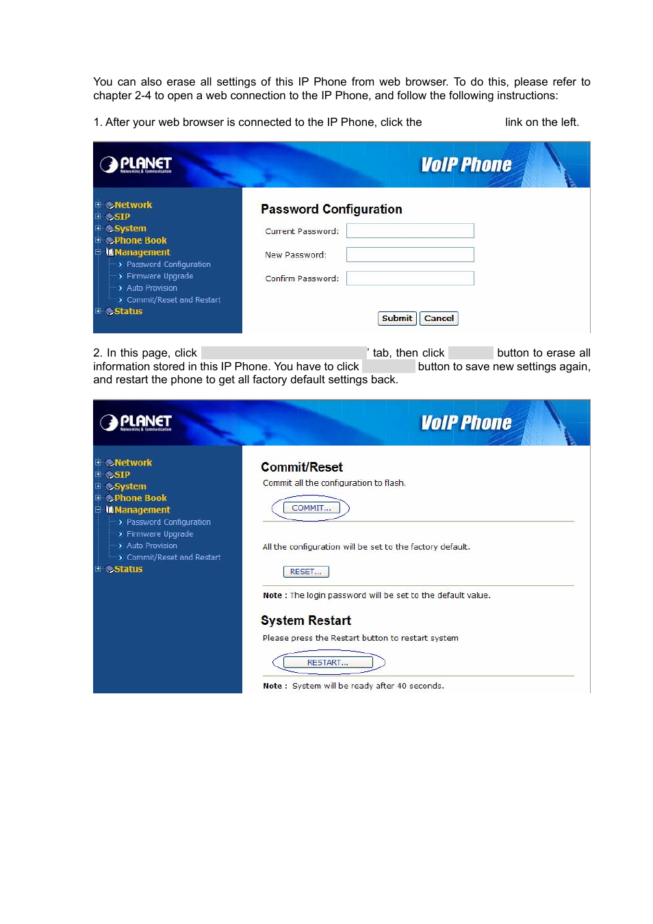 PLANET VIP-351PT User Manual | Page 47 / 53