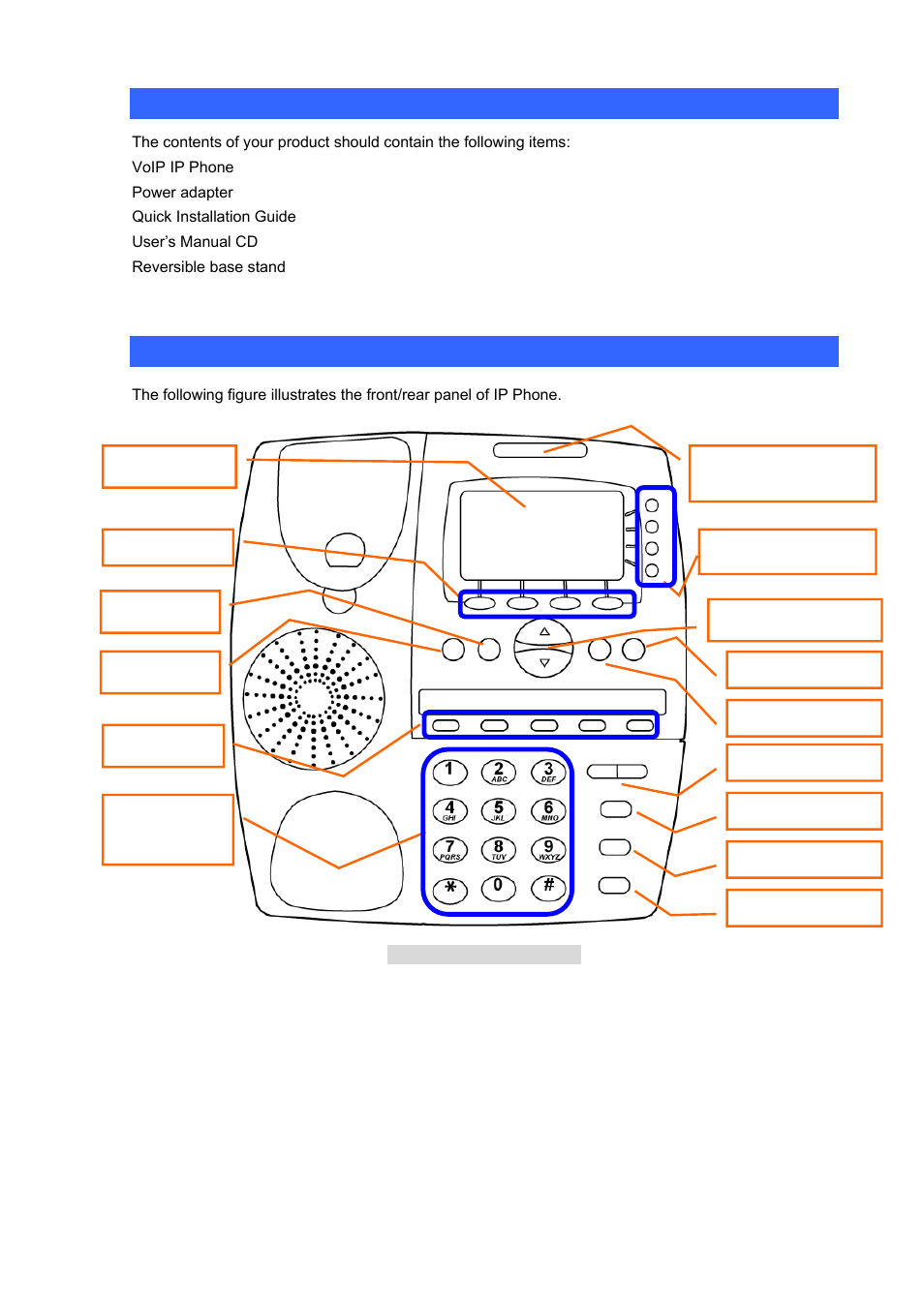 Voip features, Package content, Physical details | PLANET VIP-351PT User Manual | Page 5 / 53