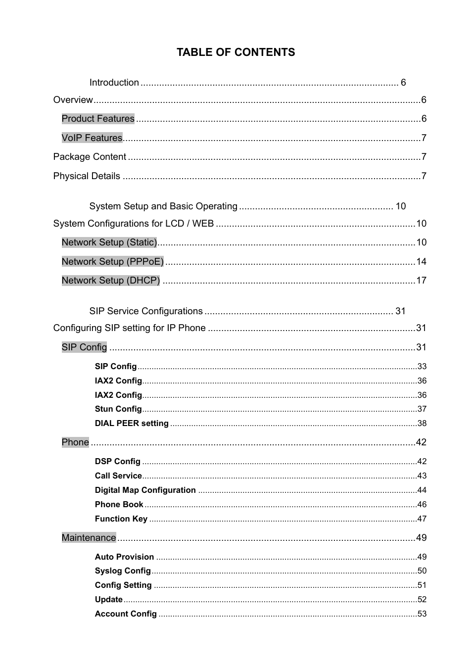 PLANET VIP-360PT User Manual | Page 4 / 65