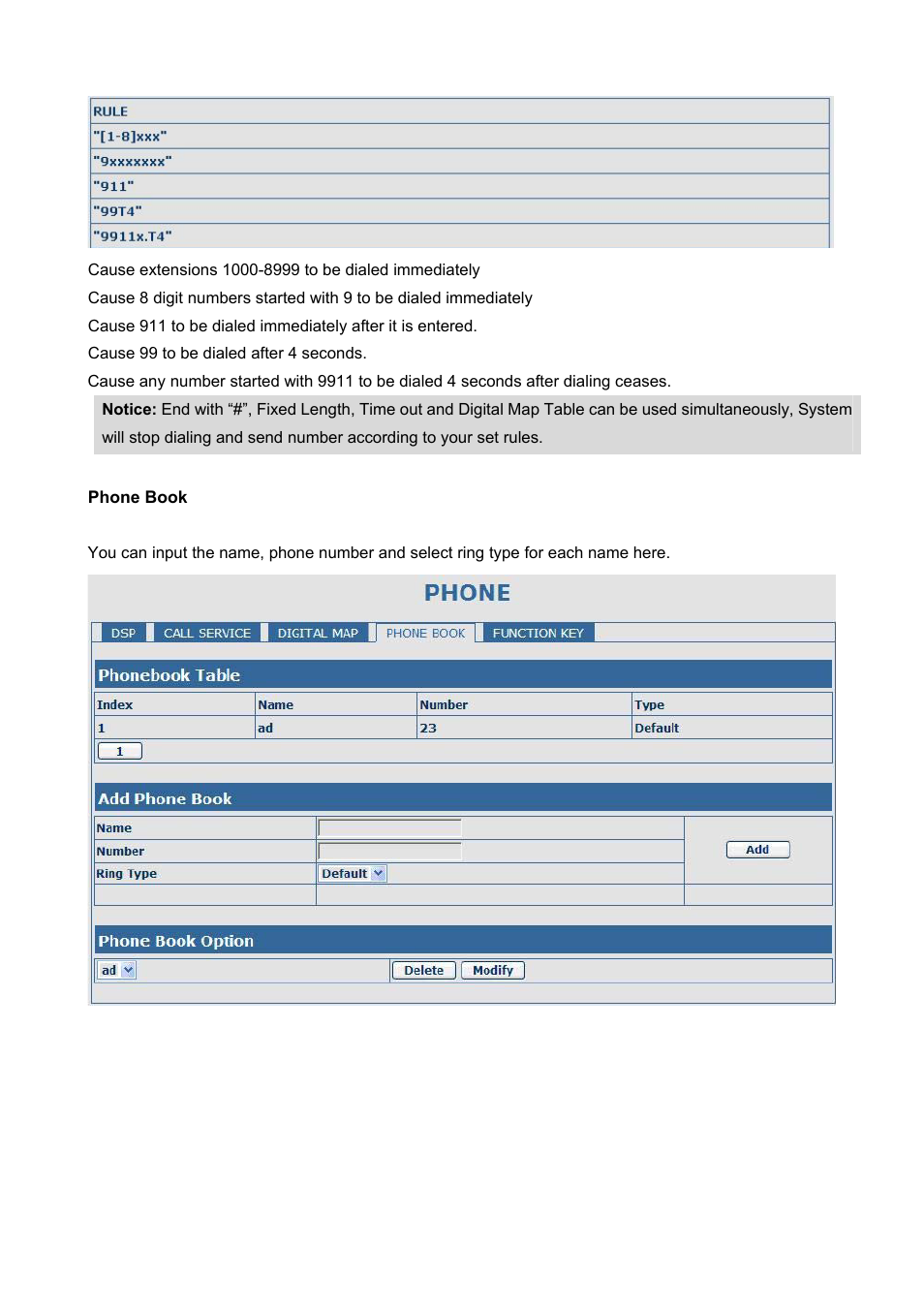 Phone book | PLANET VIP-360PT User Manual | Page 46 / 65