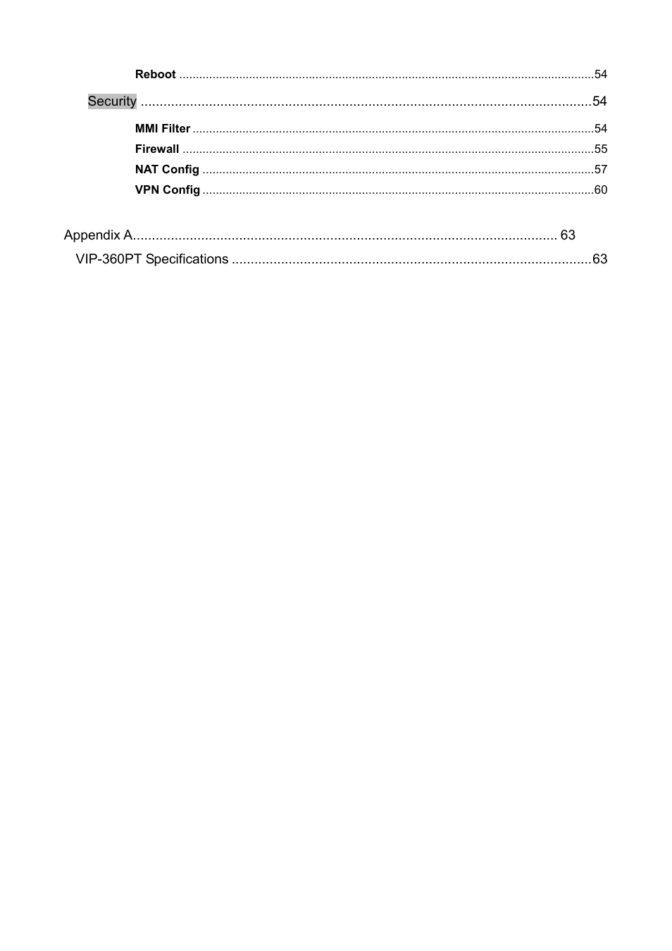 PLANET VIP-360PT User Manual | Page 5 / 65
