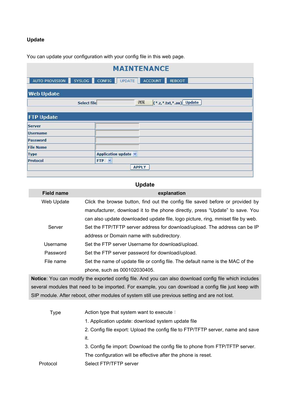 Update | PLANET VIP-360PT User Manual | Page 52 / 65
