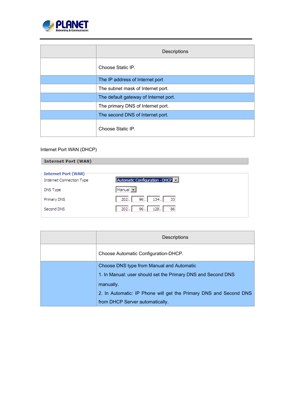 PLANET VIP-362WT User Manual | Page 33 / 64