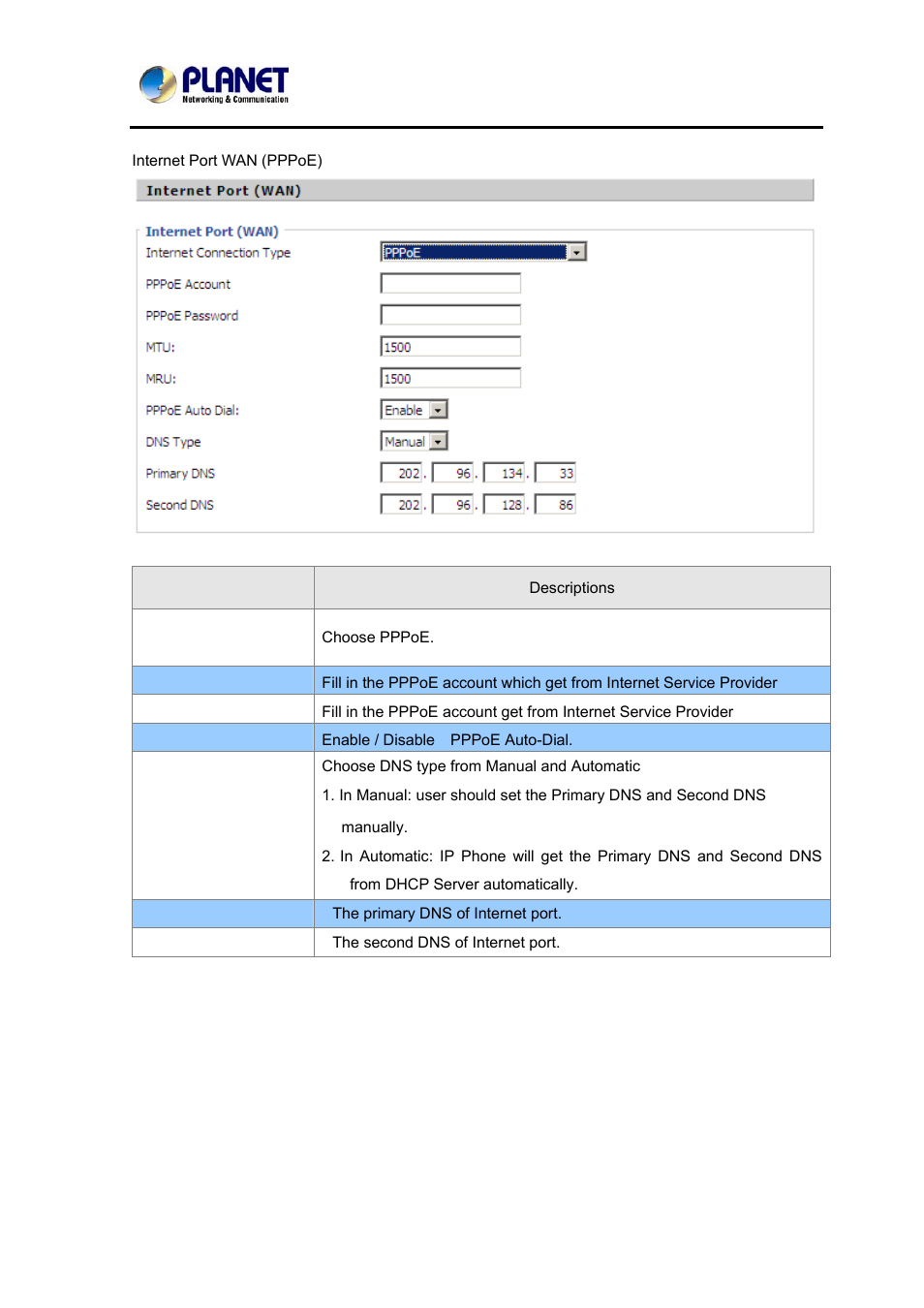 PLANET VIP-362WT User Manual | Page 34 / 64