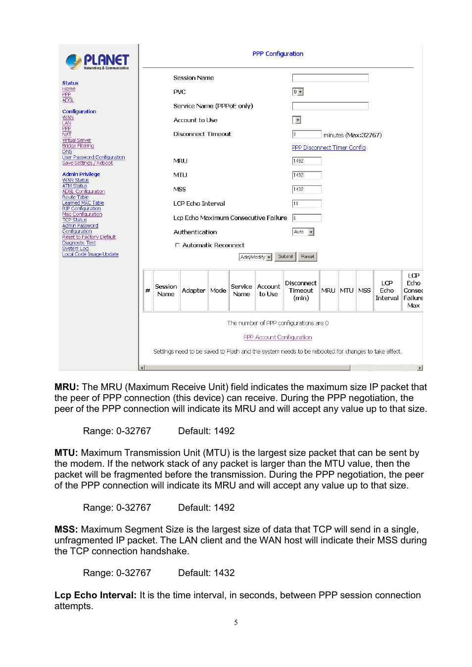 PLANET ADE-3100 User Manual | Page 23 / 51