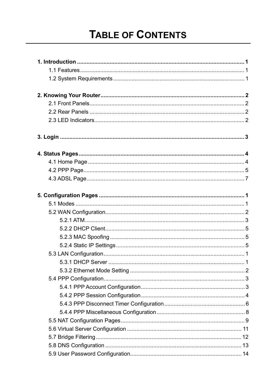 Able of, Ontents | PLANET ADE-3100 User Manual | Page 4 / 51