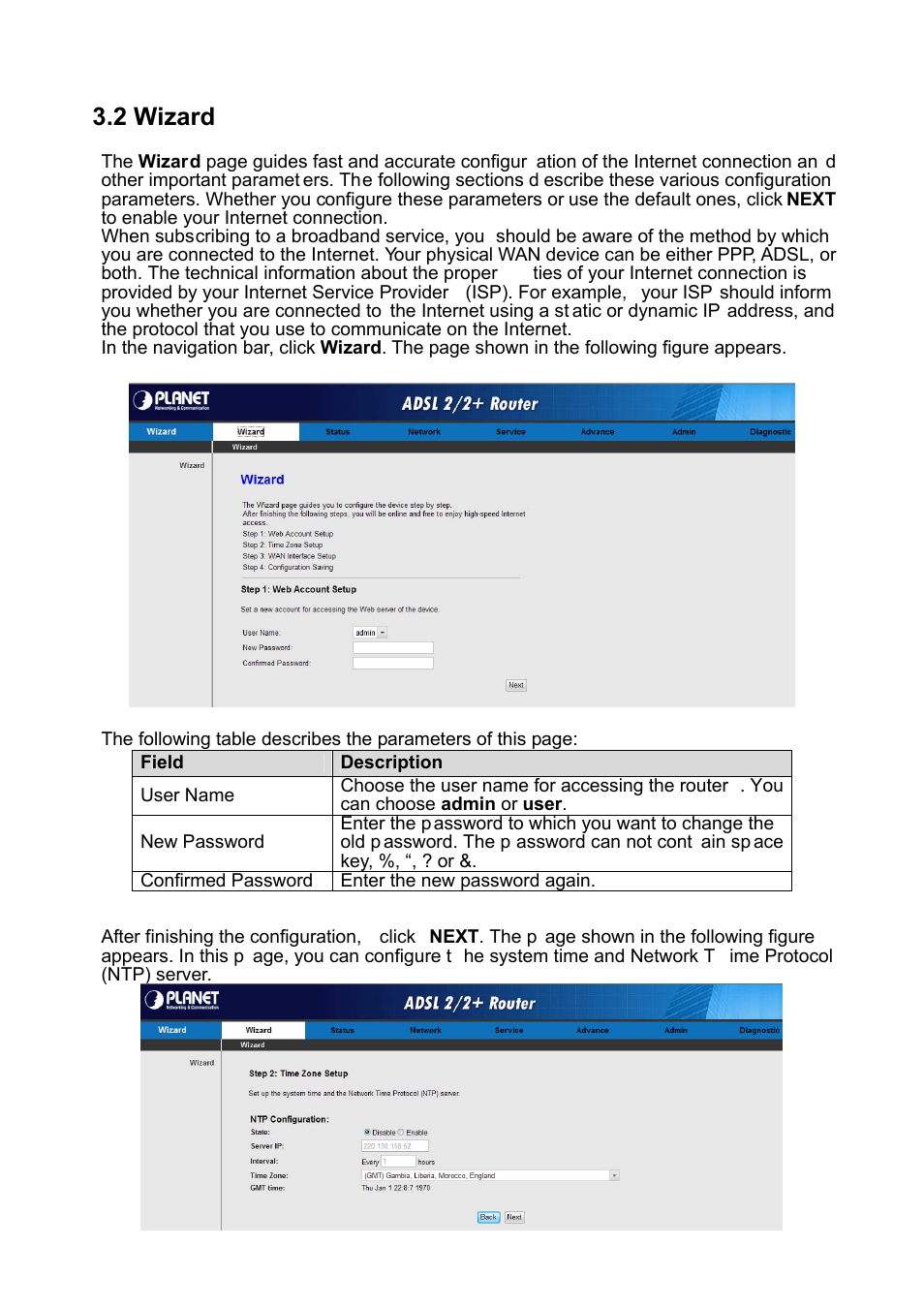 2 wizard | PLANET ADE-3400 User Manual | Page 18 / 61