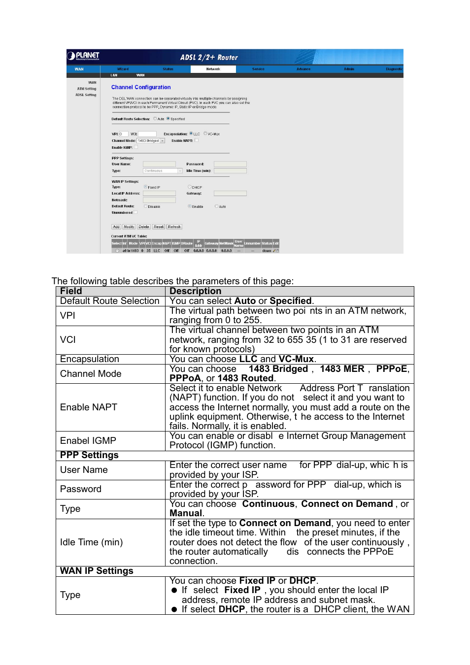 PLANET ADE-3400 User Manual | Page 31 / 61