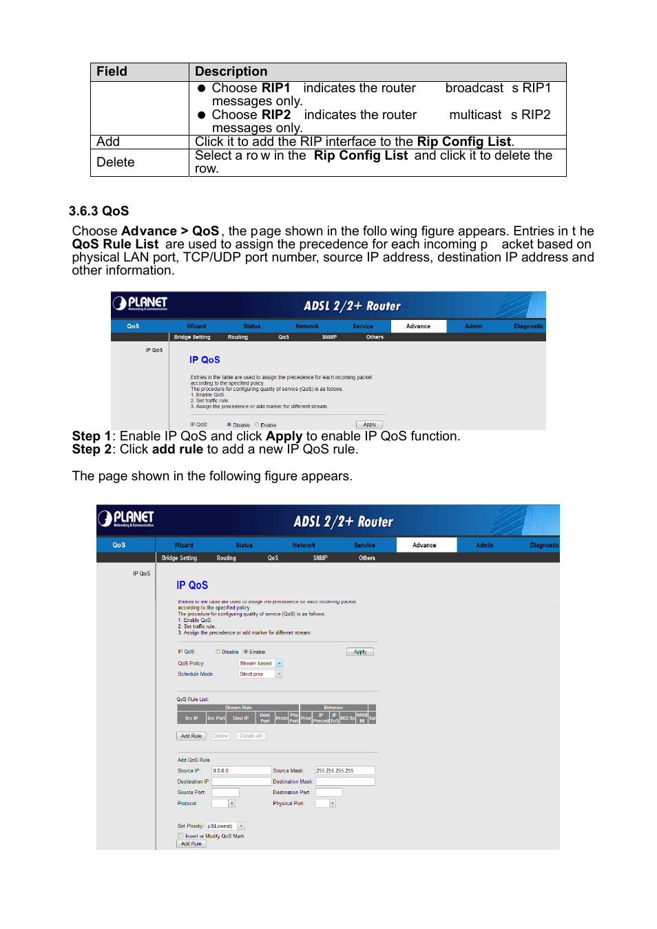 3 qos | PLANET ADE-3400 User Manual | Page 46 / 61