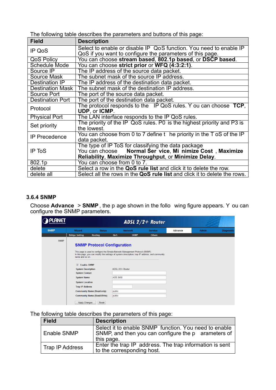 4 snmp | PLANET ADE-3400 User Manual | Page 47 / 61