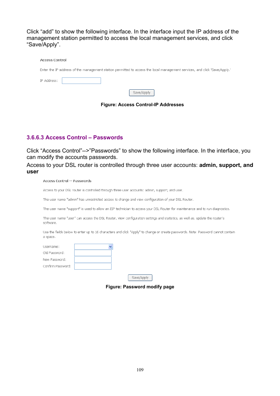 3 access control – passwords | PLANET ADN-4000 User Manual | Page 109 / 118