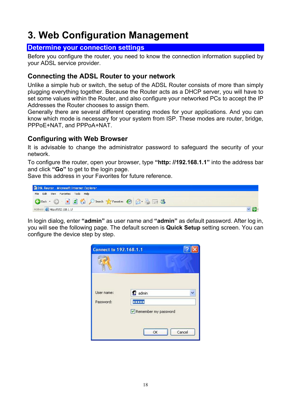 Web configuration management | PLANET ADN-4000 User Manual | Page 18 / 118