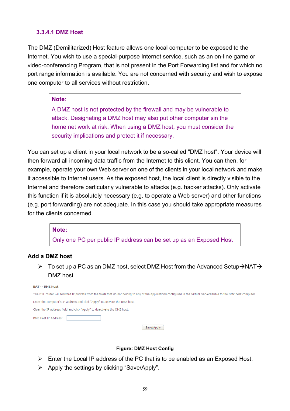 1 dmz host | PLANET ADN-4000 User Manual | Page 59 / 118