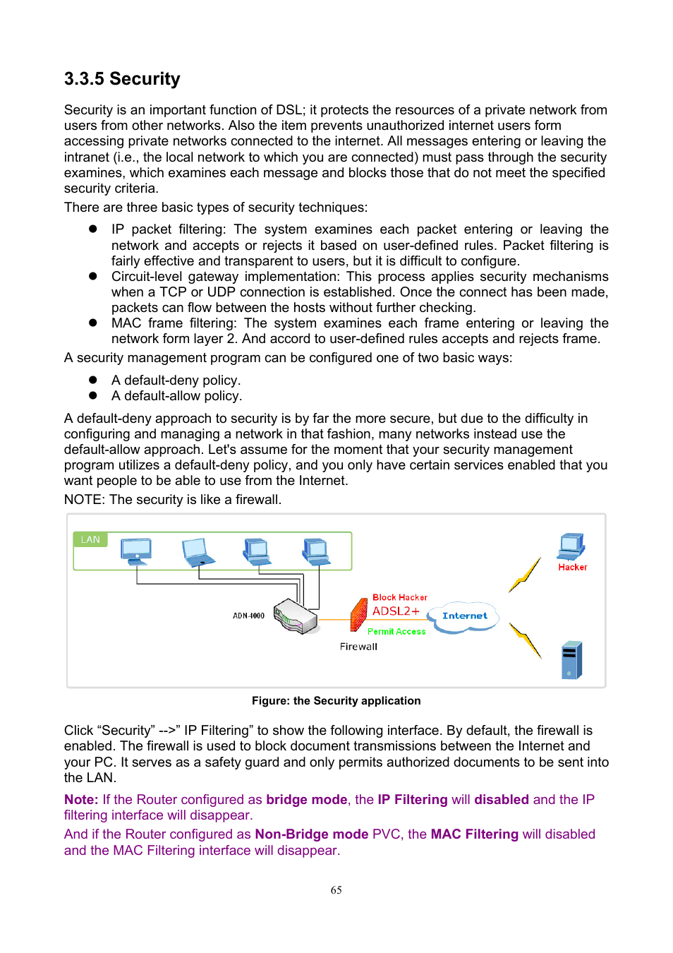 5 security | PLANET ADN-4000 User Manual | Page 65 / 118